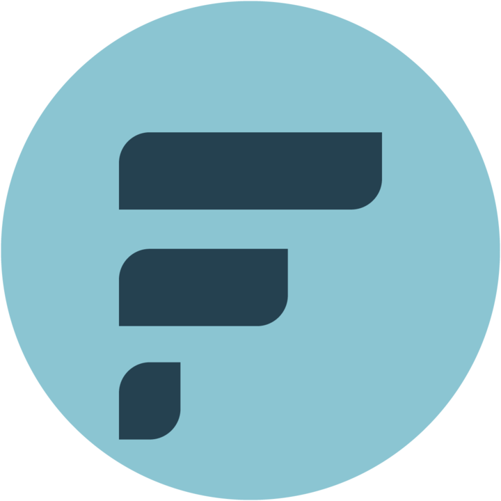 A geometric design of the letter f; the Family Online Safety Institute's logo