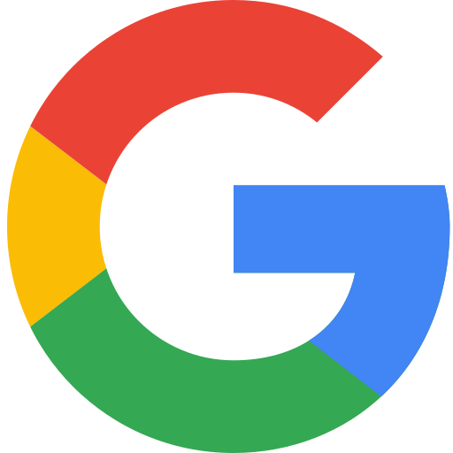 A rainbow letter g; Google's logo