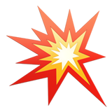 A bold explosion emoji
