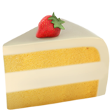 A sweet strawberry shortcake emoji