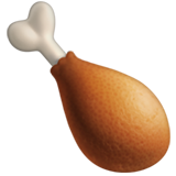 A roasted chicken leg emoji