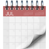 A calendar emoji