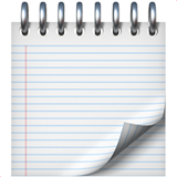 A notepad emoji